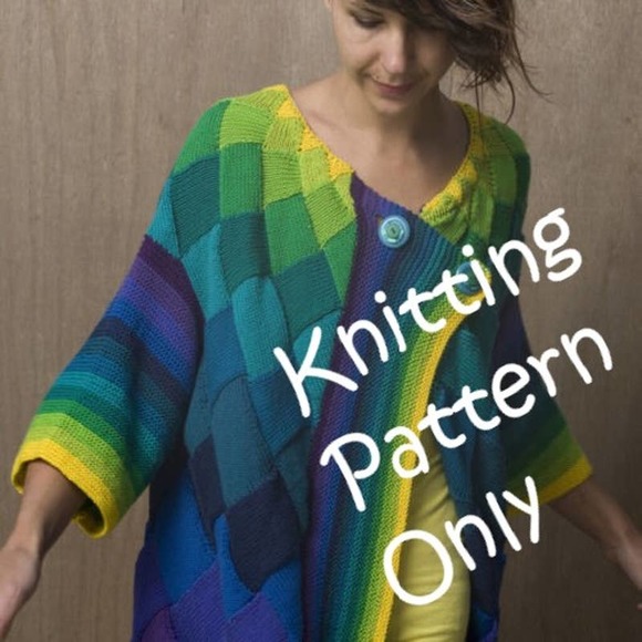 New Helen Hamman 263 Art Deco Cardigan Sweater Knitting Pattern - Picture 1 of 3